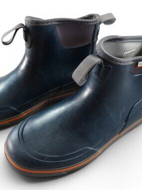 Grundens Deck Boss Ankle Boot Mens 8 Blue Rubber Ankle Waterproof Slip Resistant